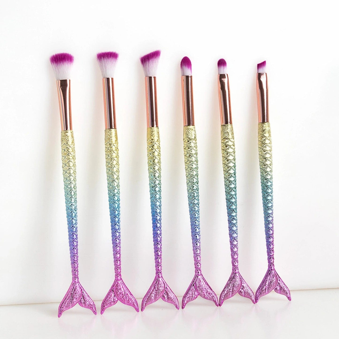 11pcs Makeup Brushes Set Fish Tail