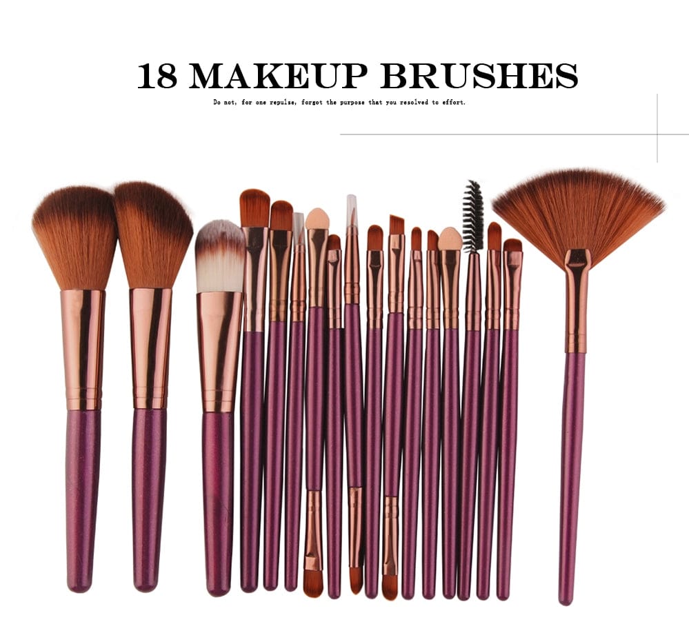 18Pcs Makeup Brushes Tool Set