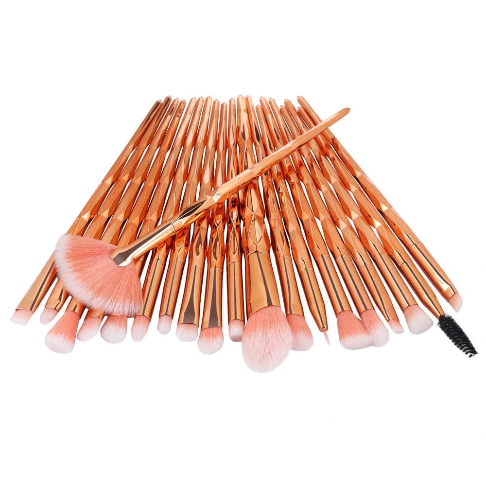 20Pcs Diamond Makeup Brushes Set