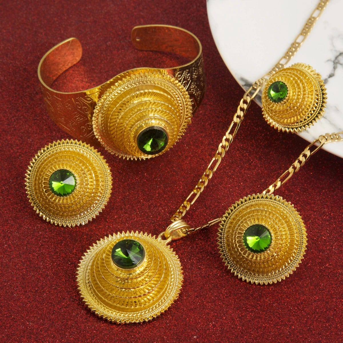 24k Gold Habesha Style Trending Jewelry sets