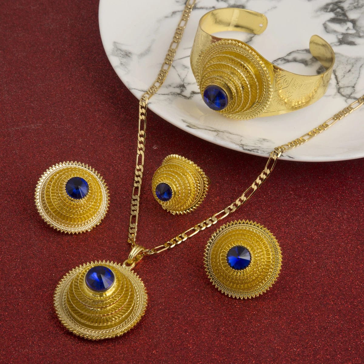 24k Gold Habesha Style Trending Jewelry sets