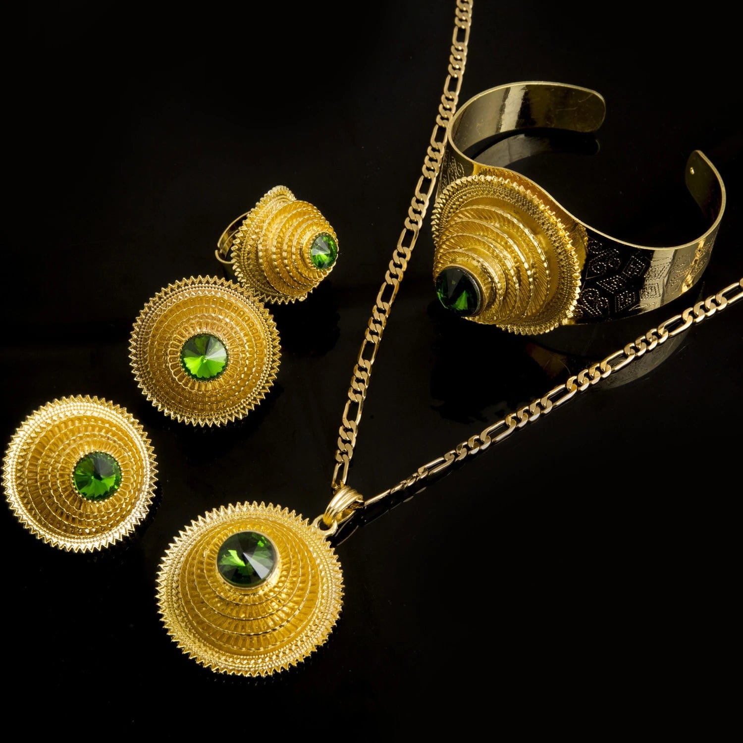 24k Gold Habesha Style Trending Jewelry sets