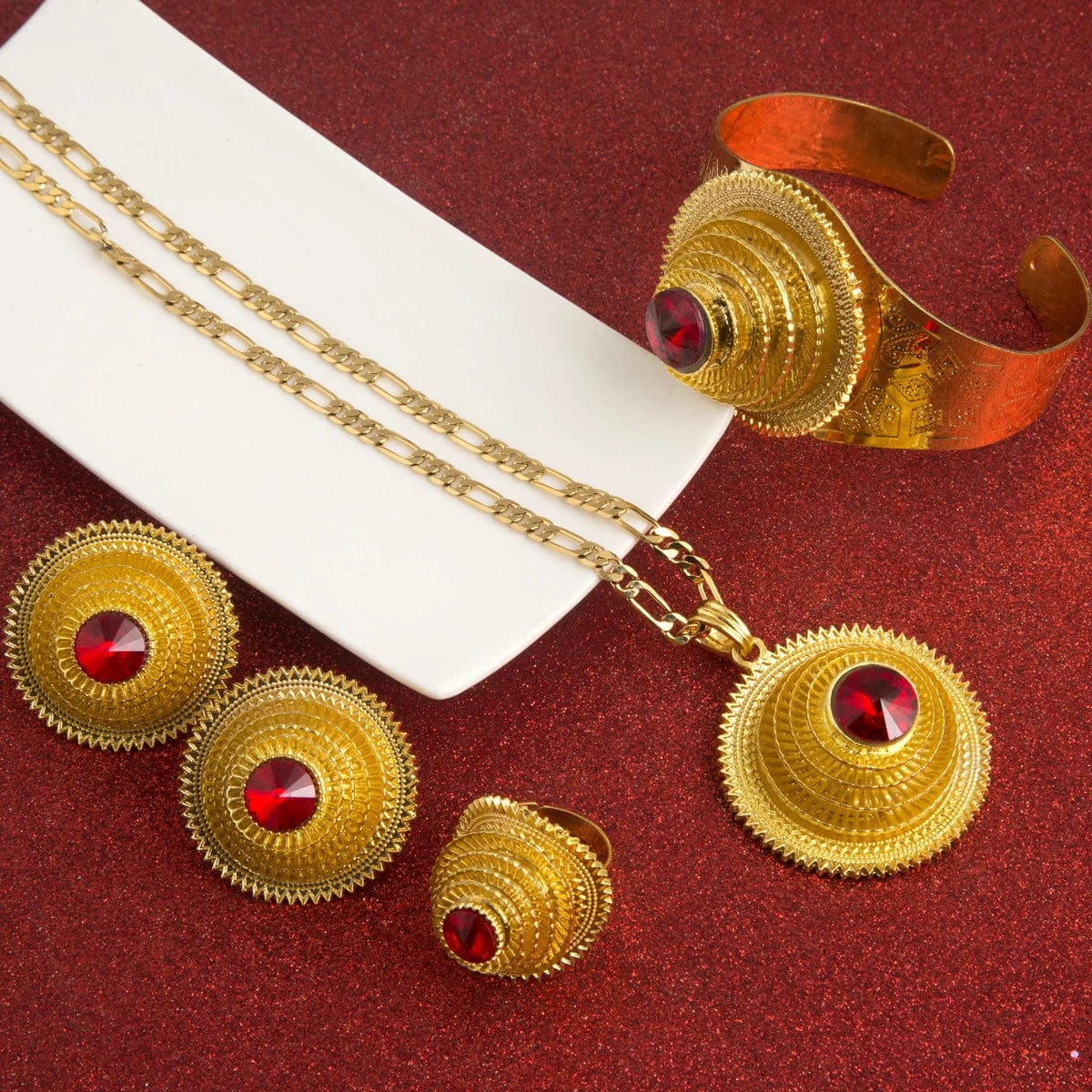 24k Gold Habesha Style Trending Jewelry sets