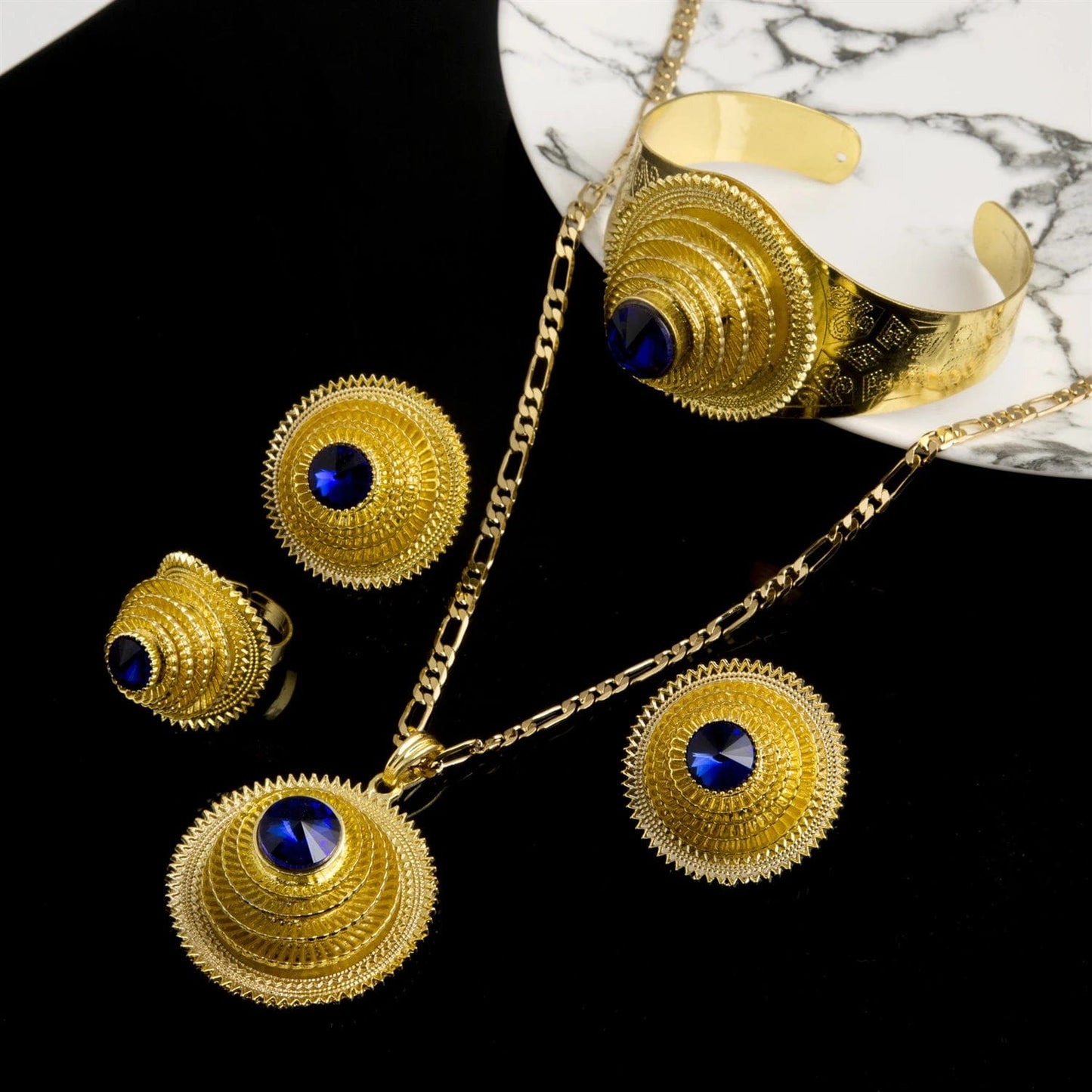 24k Gold Habesha Style Trending Jewelry sets