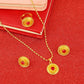 24K Gold Habesha Trendy Earrings Pendant Ring