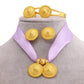 Shkorina Luxury Habesha Fashion Jewelry sets Gold plated Earrings Ring Bangle Pendant With Rope