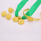 Shkorina Luxus Habesha Modeschmuck Sets vergoldete Ohrringe Ring Armreif Anhänger mit Seil