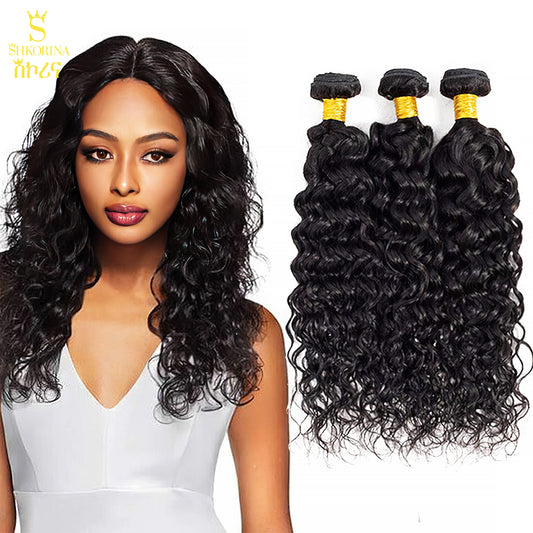 3 Bundles Shkorina Curly 100% Brazilian Human Hair Bundles Premium Quality