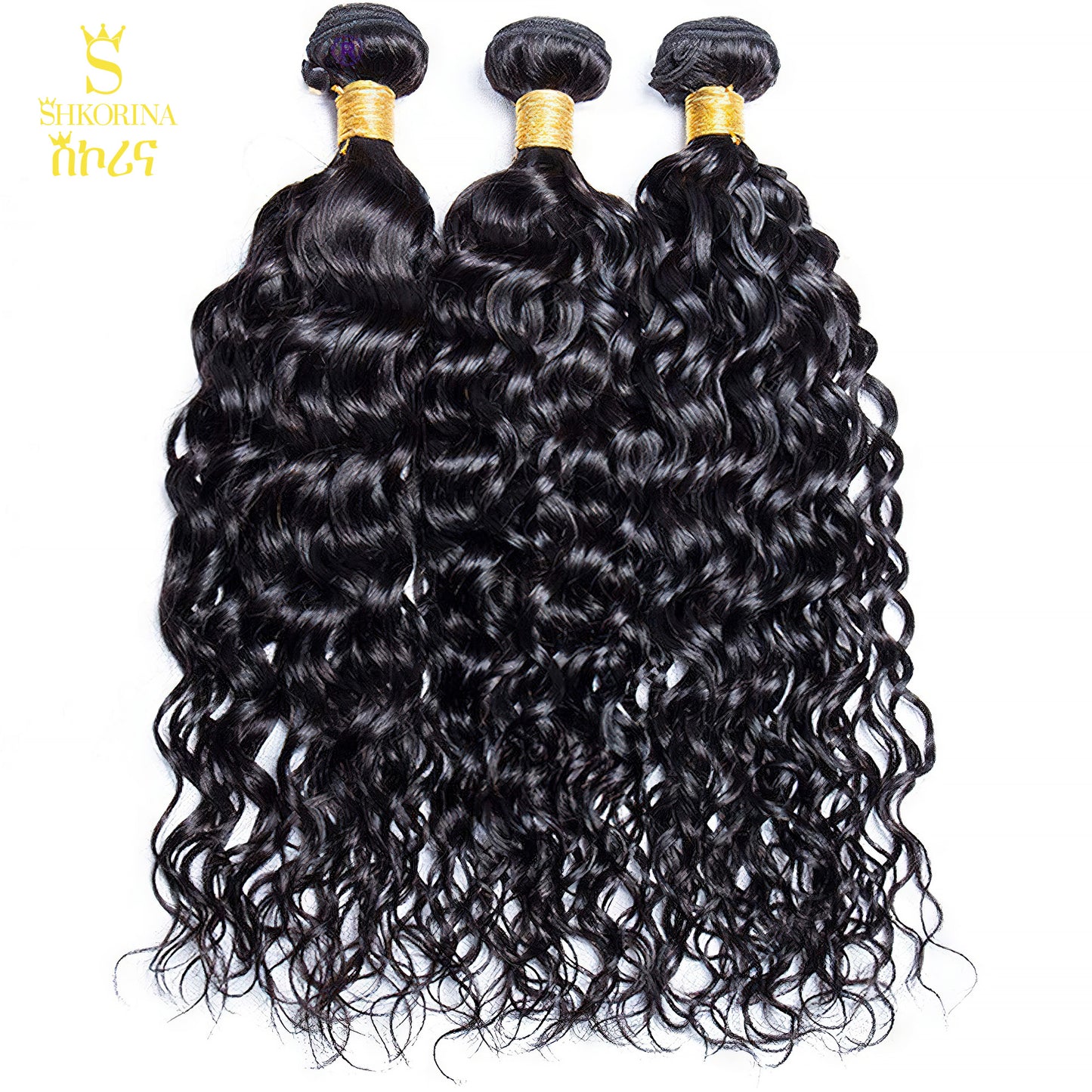 3 Bundles Shkorina Curly 100% Brazilian Human Hair Bundles Premium Quality