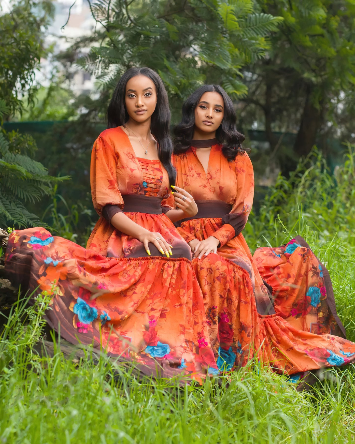 Shkorina Habesha Chiffon Ethiopian Dress Chiffon Eritrean Dress Shifon #007