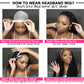 Shkorina Human Hair Headband Wig Weave 180% Density #03