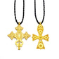 Shkorina Large Cross Pendant Rope Traditional Habesha Jewelry