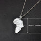 Africa Map Pendant Necklace