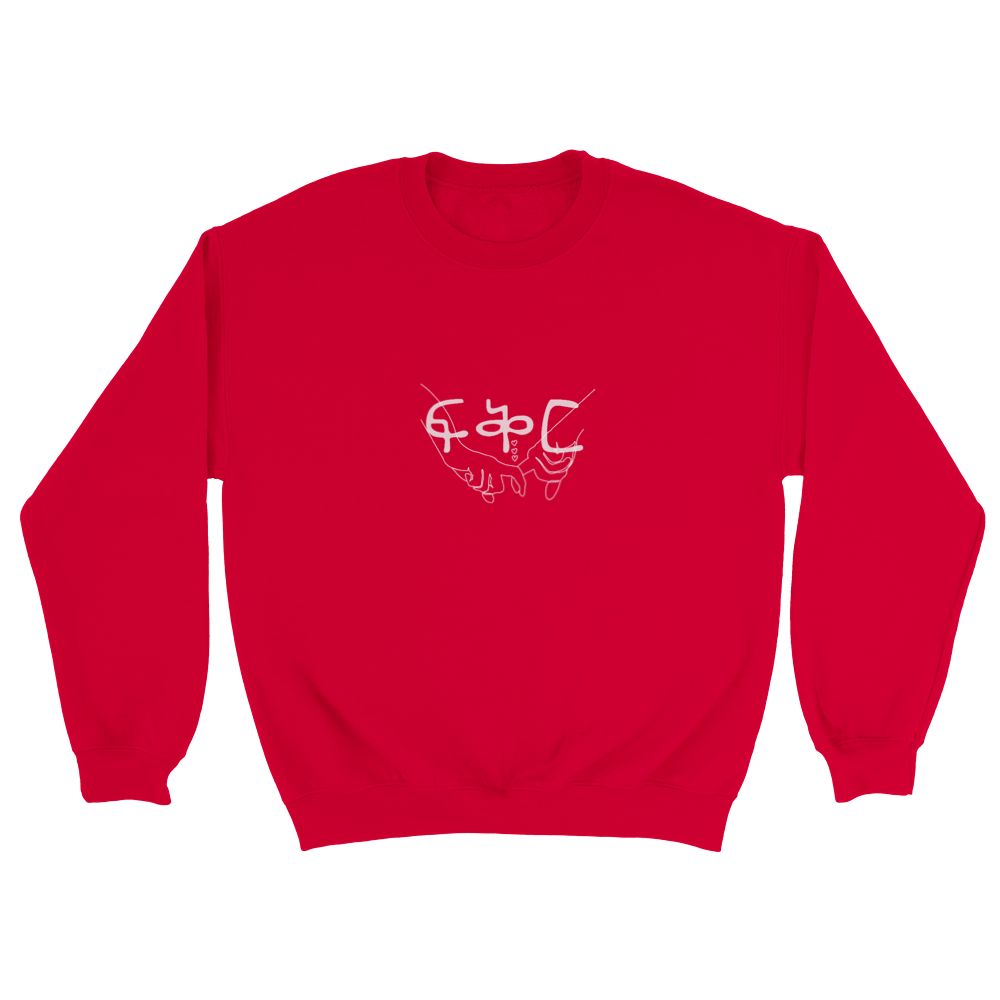 Fkir "Love" Classic Unisex Crewneck Sweatshirt with Dove