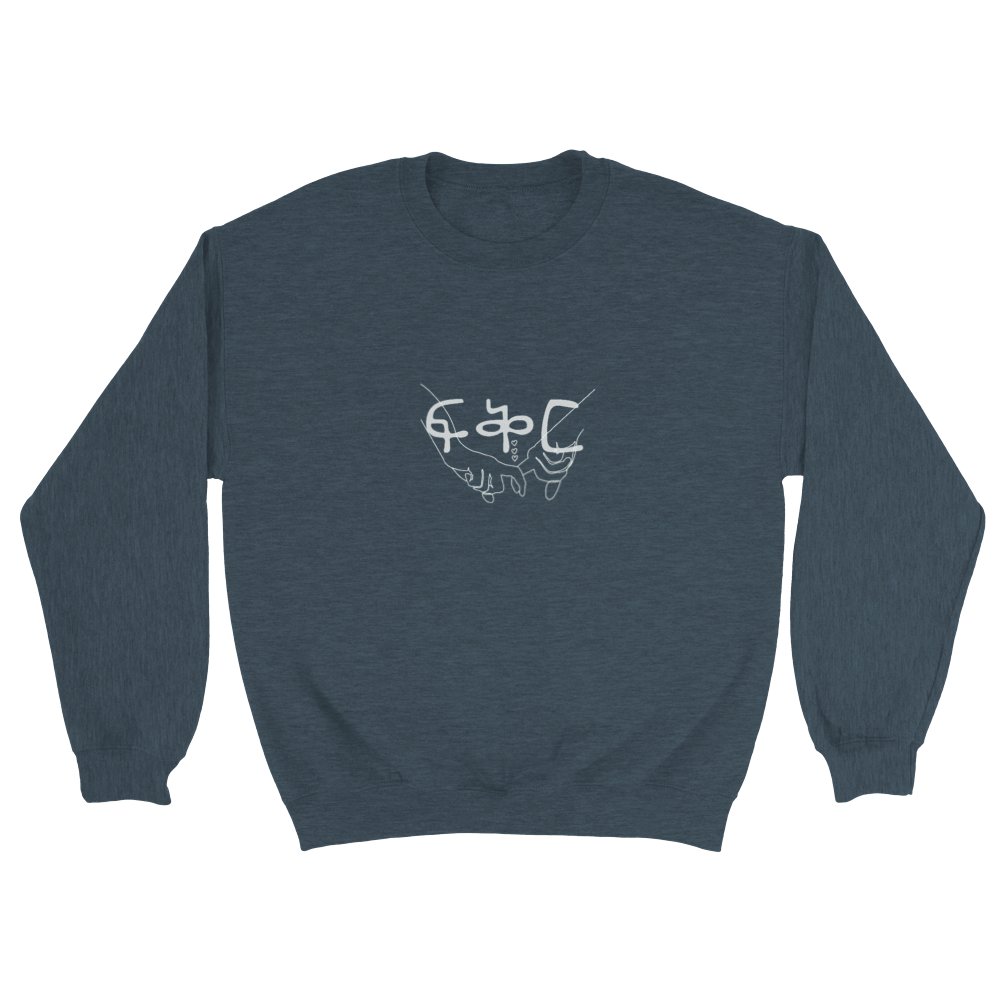 Fkir "Love" Classic Unisex Crewneck Sweatshirt with Dove