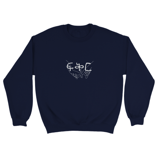Fkir "Love" Classic Unisex Crewneck Sweatshirt with Dove