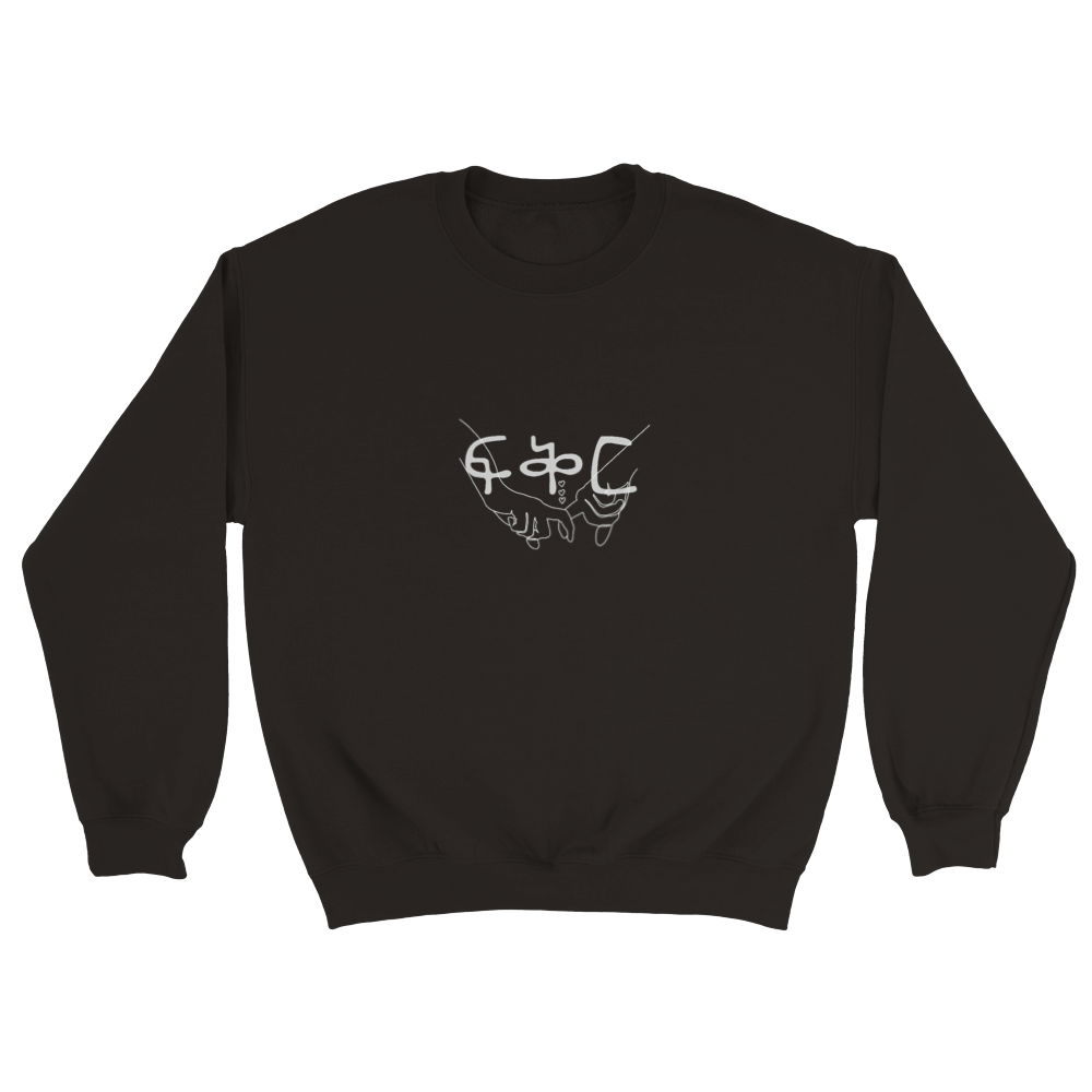 Fkir "Love" Classic Unisex Crewneck Sweatshirt with Dove