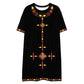 Habesha Modern Style T-shirt Dress Black