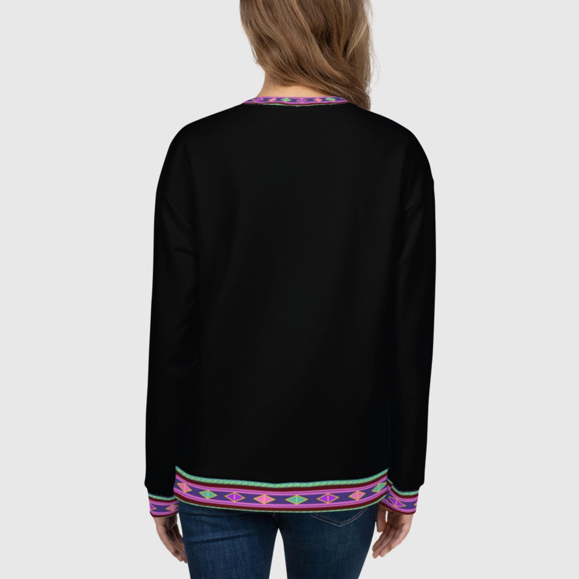 Habesha Modern Style Unisex Sweatshirt Black