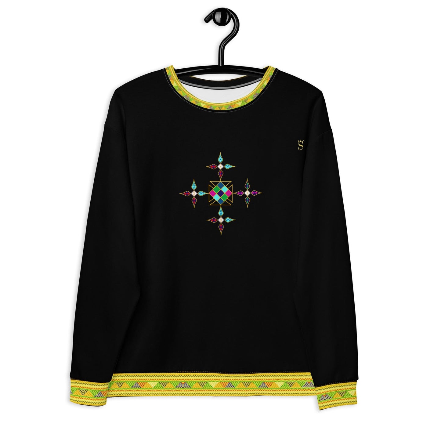 Habesha Modern Style Unisex Sweatshirt Black