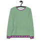 Habesha Modern Style Unisex Sweatshirt Dark Sea Green