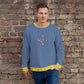 Habesha Modern Style Unisex Sweatshirt Kashmir Blue
