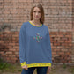 Habesha Modern Style Unisex Sweatshirt Kashmir Blue