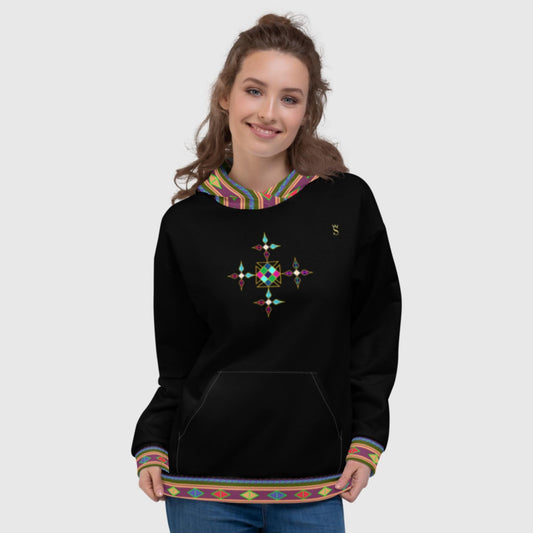 Habesha Style Unisex Hoodie Black