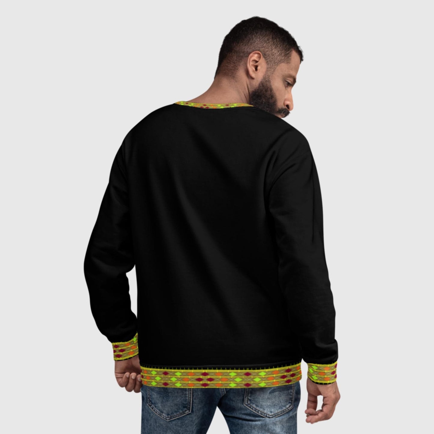 Habesha Style Unisex Sweatshirt Black