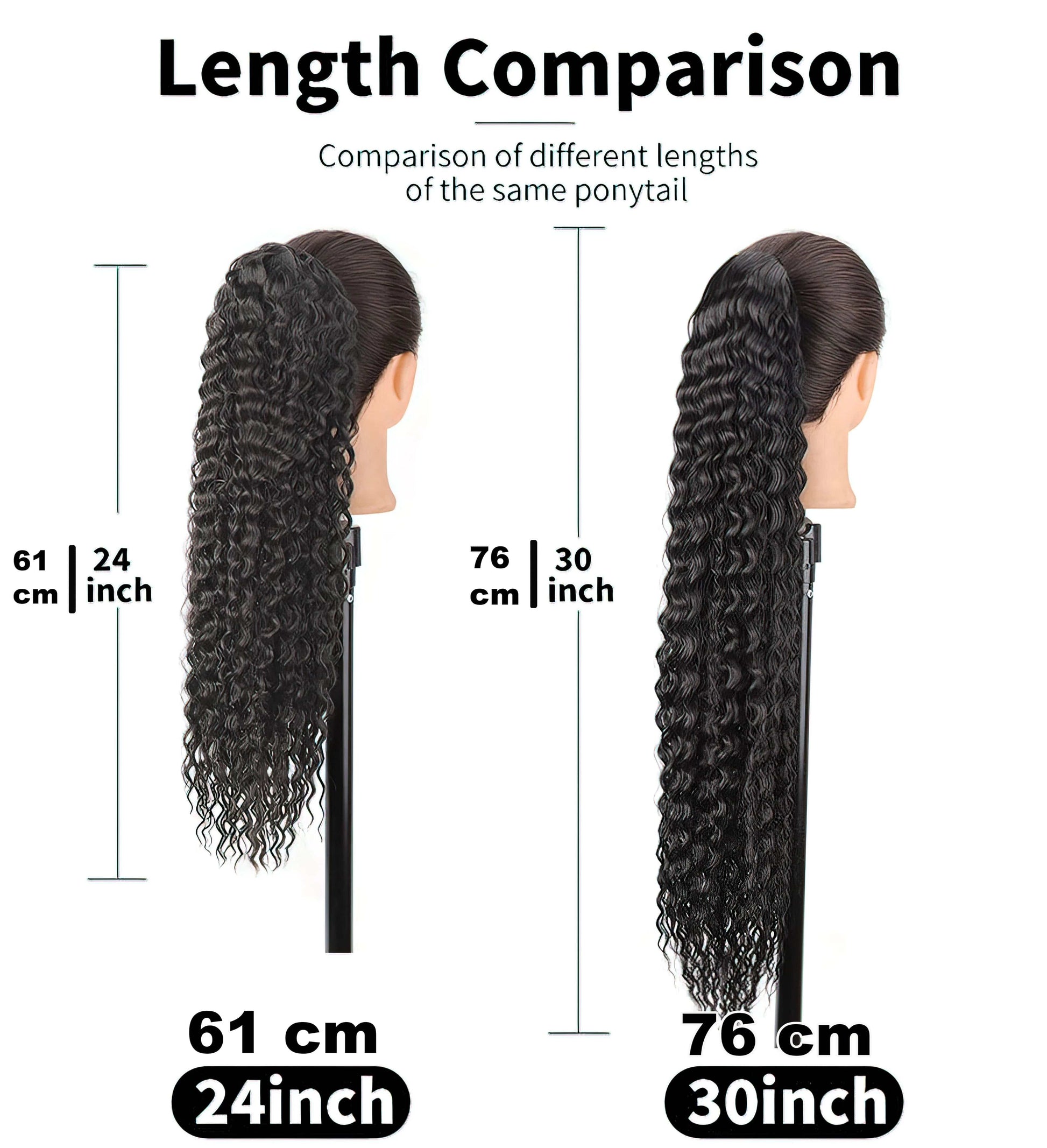 Long Kinky Curly Ponytail