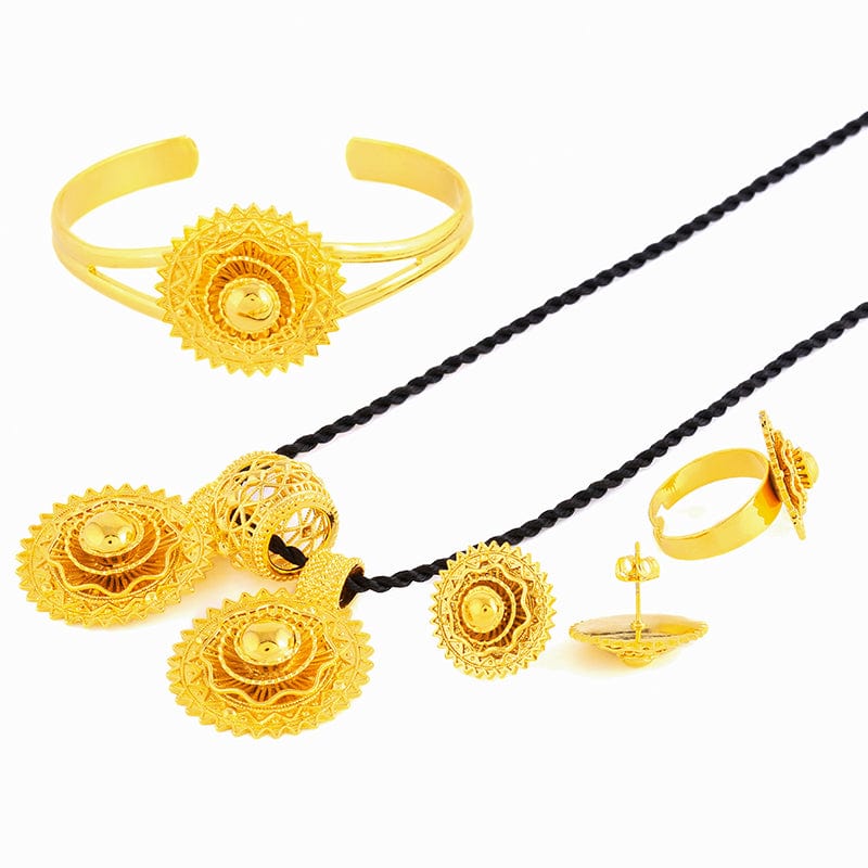 Shkorina Jewelry Set Pendant with Rope